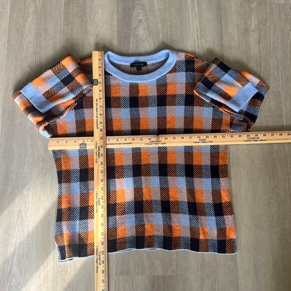 Ann Taylor Womens Multicolor Buffalo Plaid Pullover Sweater Sz Large Cozy Soft - Picture 3 of 7